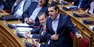 Στη Βουλή ο πρωθυπουργός Αλέξης Τσίπρας / Φωτογραφία: Eurokinissi