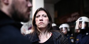 Η επικεφαλής της Πλεύσης Ελευθερίας Ζωή Κωνσταντοπούλου- φωτογραφία sooc.gr