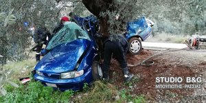 Οι πρώτες εικόνες από το τροχαίο δυστύχημα οικογένειας στο Αργος