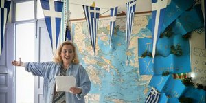Η δασκάλα Μαρία-Φαίδρα Τσιαλέρα / Φωτογραφία: ΑΠΕ-ΜΠΕ