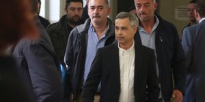 Ο Μιχάλης Λεμπιδάκης στο δικαστικό μέγαρο Ηρακλείου / Φωτογραφία: EUROKINISSI
