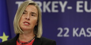 Η Φεντερίκα Μογκερίνι/ Φωτογραφία: AP- Burhan Ozbilici