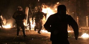 Αγρια επεισόδια στα Εξάρχεια