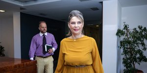 Η Κατερίνα Παπακώστα /Φωτογραφία: Εurokinissi