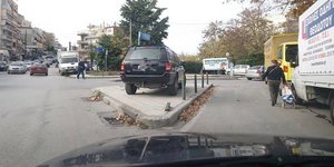 Παρκάρισμα στην Θεσσαλονίκη/ Φωτογραφία: Facebook
