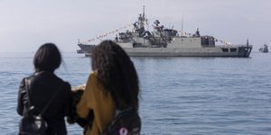 Πλοίο του Πολεμικού Ναυτικού στη Θεσσαλονίκη / Φωτογραφία: MOTIONTEAM/ΒΑΣΙΛΗΣ ΒΕΡΒΕΡΙΔΗΣ