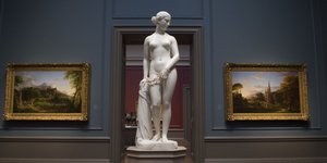Η «Ελληνίδα Σκλάβα» του Hiram Powers στο Μουσείο Smithsonian /Φωτογραφία: AP/Molly Riley