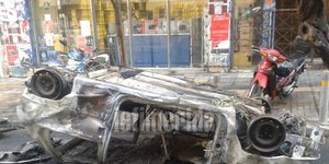 εικόνες καταστροφής στα Εξάρχεια