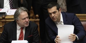 Ο πρωθυπουργός και ΥΠΕΞ Αλέξης Τσίπρας και ο αναπληρωτής ΥΠΕΞ Γιώργος Κατρούγκαλος -Φωτογραφία αρχείου: Intimenews/ΛΙΑΚΟΣ ΓΙΑΝΝΗΣ