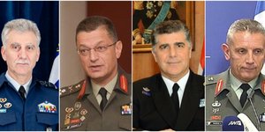 Από αριστερά: Ο A/ΓΕΑ Χρ. Χριστοδούλου