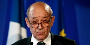 Ο Γάλλος ΥΠΕΞ Ζαν Ιβ Λε Ντριάν -Φωτογραφία αρχείου: AP Photo/Thibault Camus