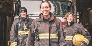 Γυναίκες πυροσβέστες στο Βανκούβερ. Φωτογραφία: Twitter 