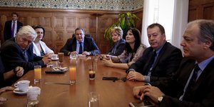 Η κοινοβουλευτική Ομάδα των ΑΝΕΛ. Φωτογραφία: Eurokinissi/ Γιώργος Κονταρίνης
