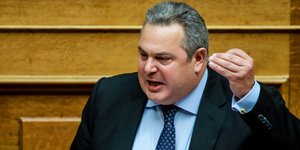 Ενταση με Καμμένο και Καράογλου /Φωτογραφία: Εurokinissi