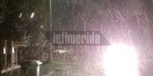 Σφοδρή χιονόπτωση στην Κηφισιά