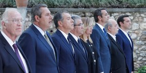 Οι πολιτικοί αρχηγοί των κομμάτων