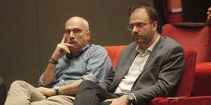Ο Θόδωρος Μαργαρίτης δίπλα στον Θανάση Θεοχαρόπουλο