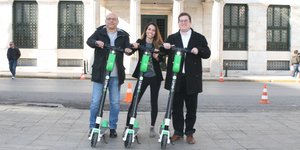 Τα ηλεκτρικά πατίνια ήρθαν στην Αθήνα/ Φωτογραφία: ΑΠΕ-ΜΠΕ