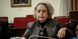 Η Βασιλική Θάνου (Φωτογραφία: EUROKINISSI/ΓΙΑΝΝΗΣ ΠΑΝΑΓΟΠΟΥΛΟΣ)