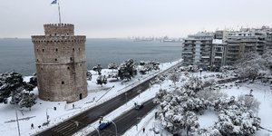 κακοκαιρία στη Θεσσαλονίκη/Φωτογραφία: Eurokinissi