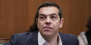 Ο Αλέξης Τσίπρας στο υπουργικό συμβούλιο / Φωτογραφία: Sooc.gr