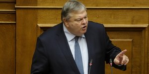 Ο Ευάγγελος Βενιζέλος/ Φωτογραφία: EUROKINISSI- ΓΙΑΝΝΗΣ ΠΑΝΑΓΟΠΟΥΛΟΣ