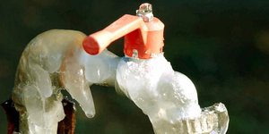 Παγωμένη βρύση / Φωτογραφία: Eurokinissi