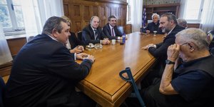 Στη συνεδρίαση της ΚΟ των ΑΝΕΛ στη Βουλή / Φωτογραφία: EUROKINISSI/ΓΙΑΝΝΗΣ ΠΑΝΑΓΟΠΟΥΛΟ