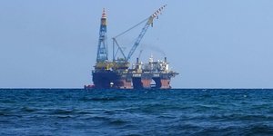Ερευνες για φυσικό αέριο στην Κύπρο / Φωτογραφία: AP Photo/Petros Karadjias