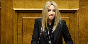 Η Φώφη Γεννηματά/ Φωτογραφία: EUROKINISSI- ΓΙANΝΗΣ ΠΑΝΑΓΟΠΟΥΛΟΣ