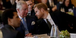 Ο πρίγκιπας Κάρολος με τον Χάρι (Φωτογραφία: AP Photo/Matt Dunham