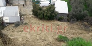 Κατολισθήσεις στο Ηράκλειο Κρήτης (Φωτογραφία: ekriti)