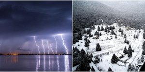Η κακοκαιρία "Ωκεανίς" έχει ήδη προκαλέσει έντονα φαινόμενα στο Αιγαίο (Φωτο: Intimenews)