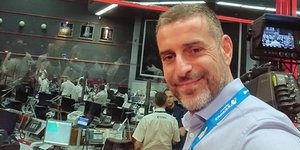 Ο απεσταλμένος του ΑΠΕ στην Γαλλική Γουιάνα Σ. Κυριακίδης -Φωτογραφία: Facebook