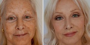 Make up artist βάφει τη μητέρα της