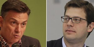 Ο Θάνος Μωραΐτης και ο Αγγελος Τόλκας 