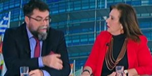 Η στιγμή της... έκρηξης / Φωτογραφία: ΣΚΑΪ WebTv