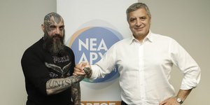 Ο Παναγιώτης Μήλας με τον Γιώργο Πατούλη / Φωτογραφία: «Νέα Αρχή για την Αττική»