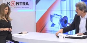 Ο Παύλος Πολάκης στο δελτίο του Kontra / Φωτογραφία: Facebook