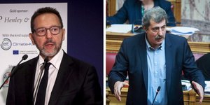 Ο Γιάννης Στουρνάρας και ο Παύλος Πολάκης/ Φωτογραφίες: EUROKINISSI