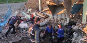 Εικόνα από τον σεισμό στην Τοιυρκία τον Απρίλιο του 2018 (Φωτο: ΑΡ)