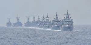 Τουρκικά πλοία σε παλαιότερη άσκηση / Φωτογραφία: Αρχηγείο Πολεμικού Ναυτικού της Τουρκίας