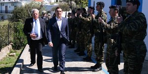 O πρωθυπουργός Αλέξης Τσίπρας στο Αγαθονήσι (Φωτογραφία: EUROKINISSI/ Γ.Τ. ΠΡΩΘΥΠΟΥΡΓΟΥ/ ANDREA BONETTI)
