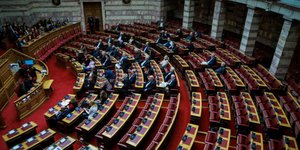 η αίθουσα της Ολομέλειας/Φωτογραφία: Eurokinissi