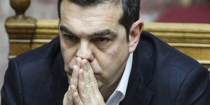 Ο Αλέξης Τσίπρας στη Βουλή / Φωτογραφία: Sooc