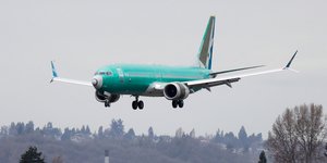 Boeing 737 max 8 της Oman Air εν πτήσει (Φωτογραφία: AP/Ted S. Warren)