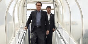 Ο Ζαΐχ Μπολσονάρου/ Φωτογραφία: AP- Marcos Correa