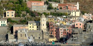 Ένα από τα χωριά στην περιοχή Cinque Terre της Ιταλίας. Φωτογραφία: AP