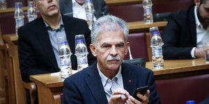 Ο ανεξάρτητος βουλευτής συνεργαζόμενος με τον ΣΥΡΙΖΑ Σπύρος Δανέλλης- φωτογραφία eurokinissi