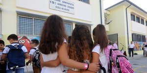 Μαθήτριες σε δημοτικό σχολείο/ Φωτογραφία: Eurokinissi- ΤΡΥΨΑΝΗ ΦΑΝΗ